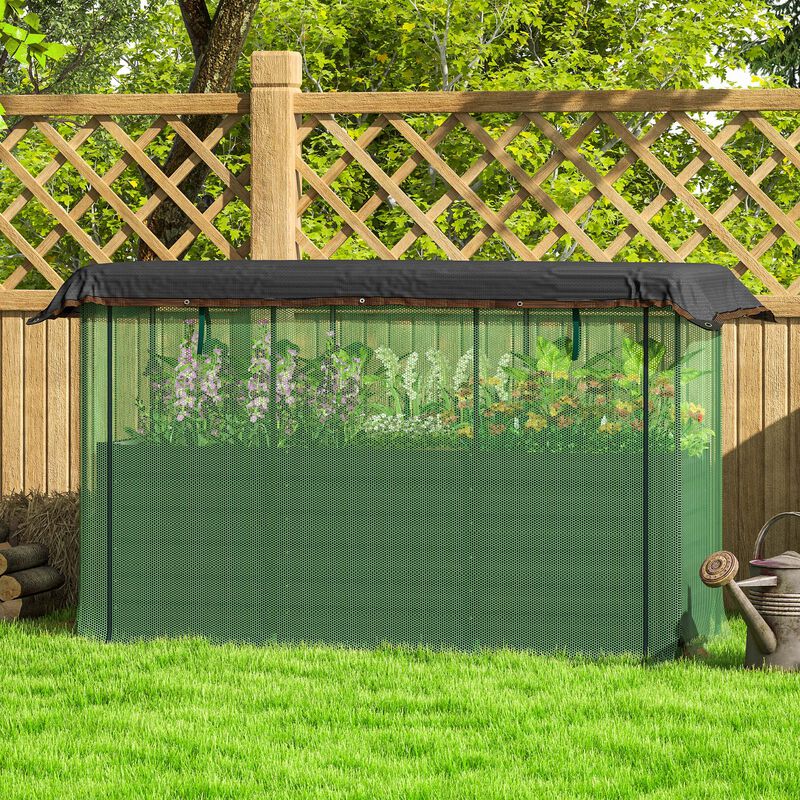 Hivvago Steel Planter Box with Shade Cloth image number 7