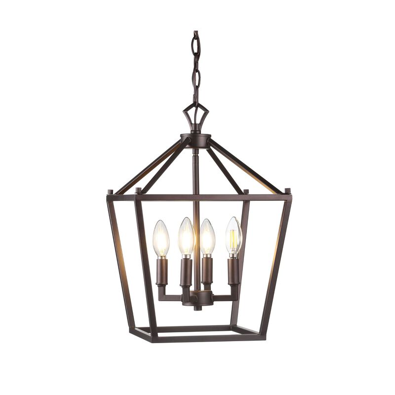 PagodaBulb Lantern Metal LED Pendant
