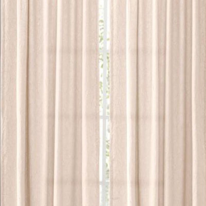 Ellis Curtain Portland Crushed Taffeta Rod Pocket Tailored Panel - 48x84", Natural
