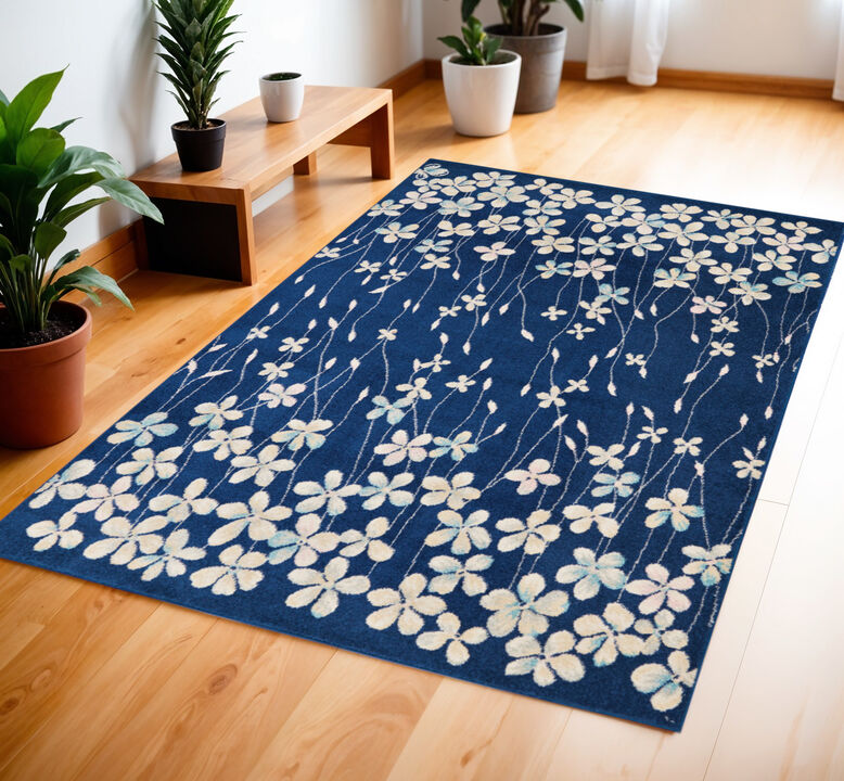HomeRoots Floral Area Rug