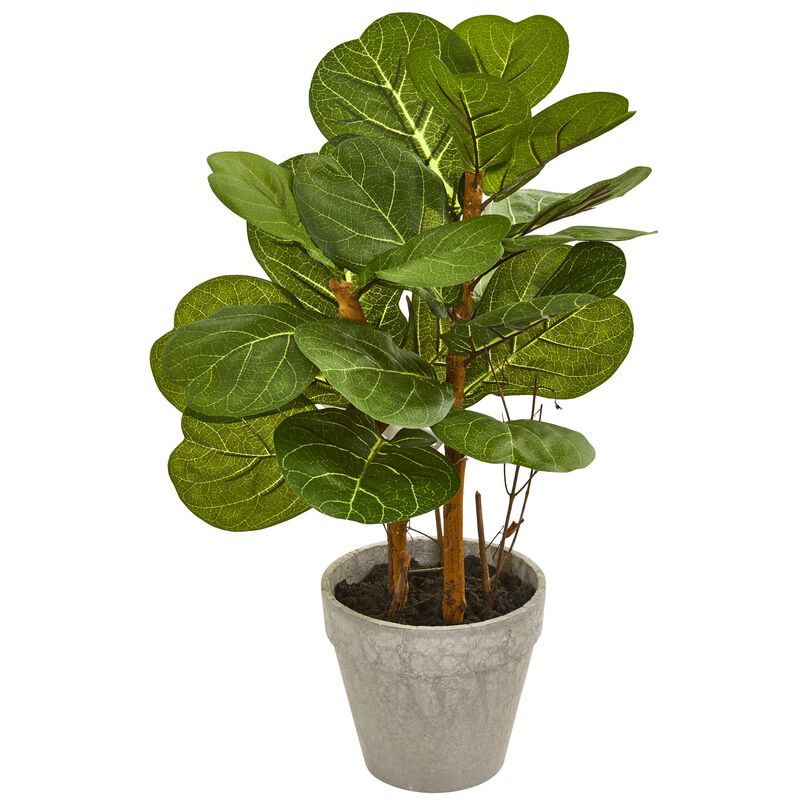 Hivvago 22" Fiddle Leaf Artificial Plant