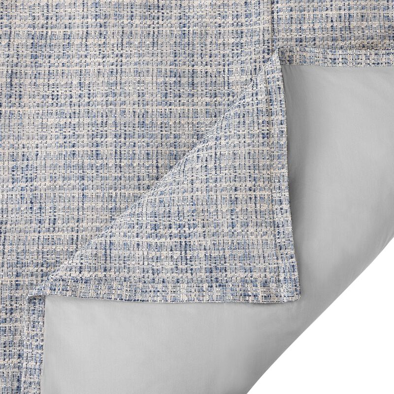 Tweed Blue King Duvet Cover Set image number 3