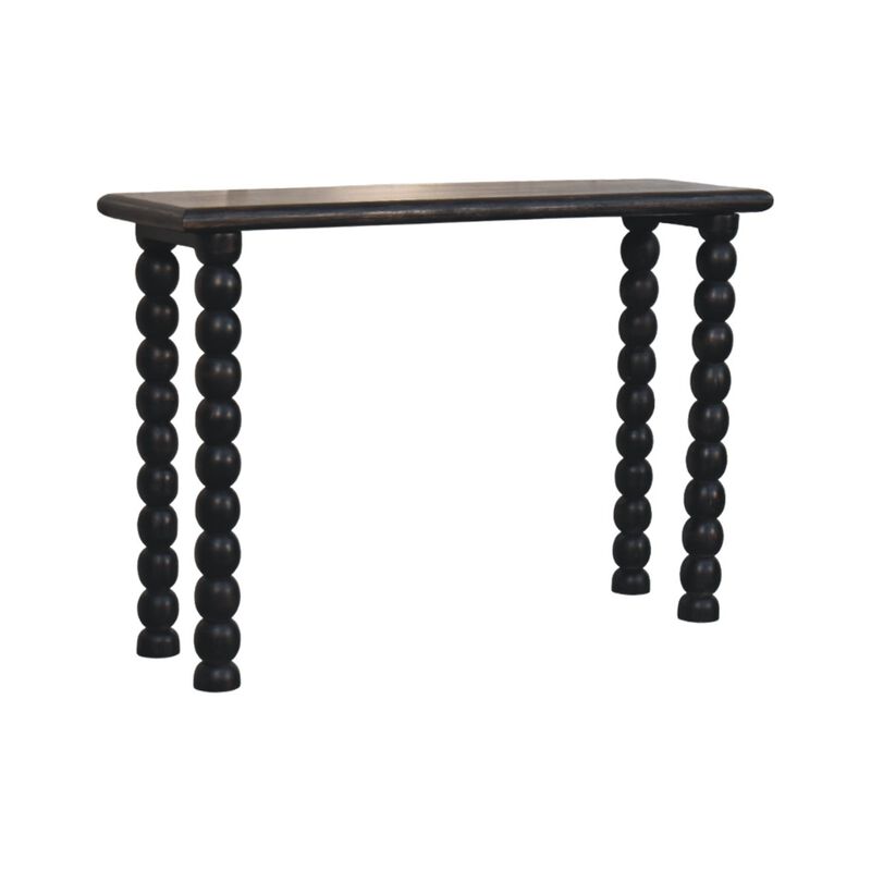 Artisan Furniture Solid Wood Spindle Linear Console, Dark Brown image number 2