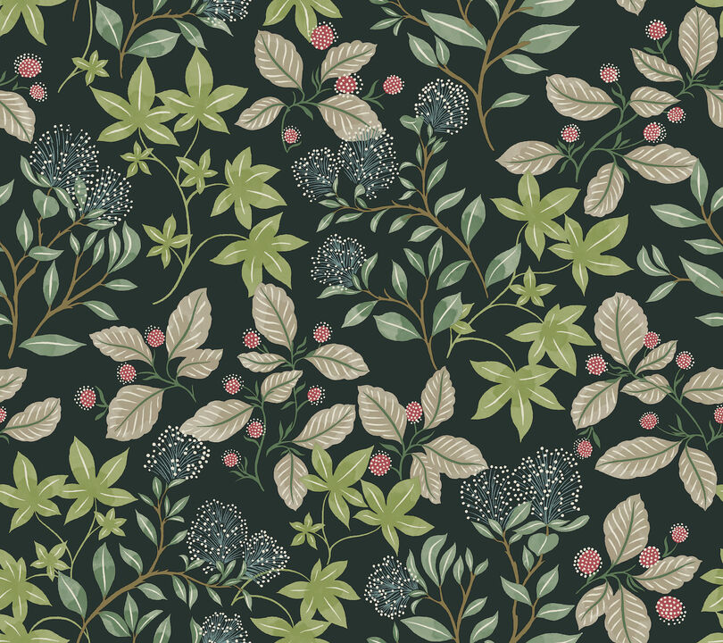 Mildred Evergreen Botanical Trail Wallpaper