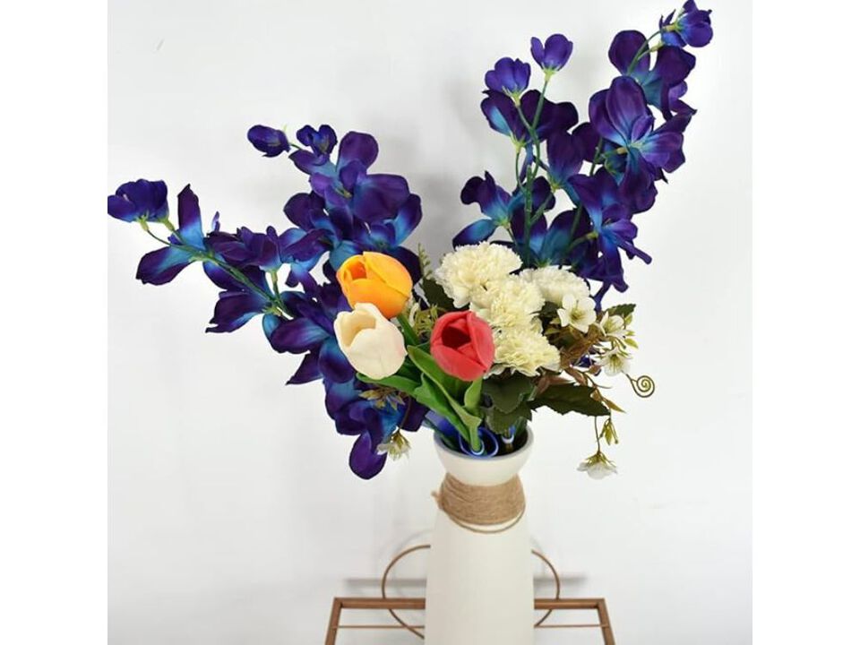 Purple Artificial Orchid Flower Stems Outdoor Wedding Centerpiece Decor