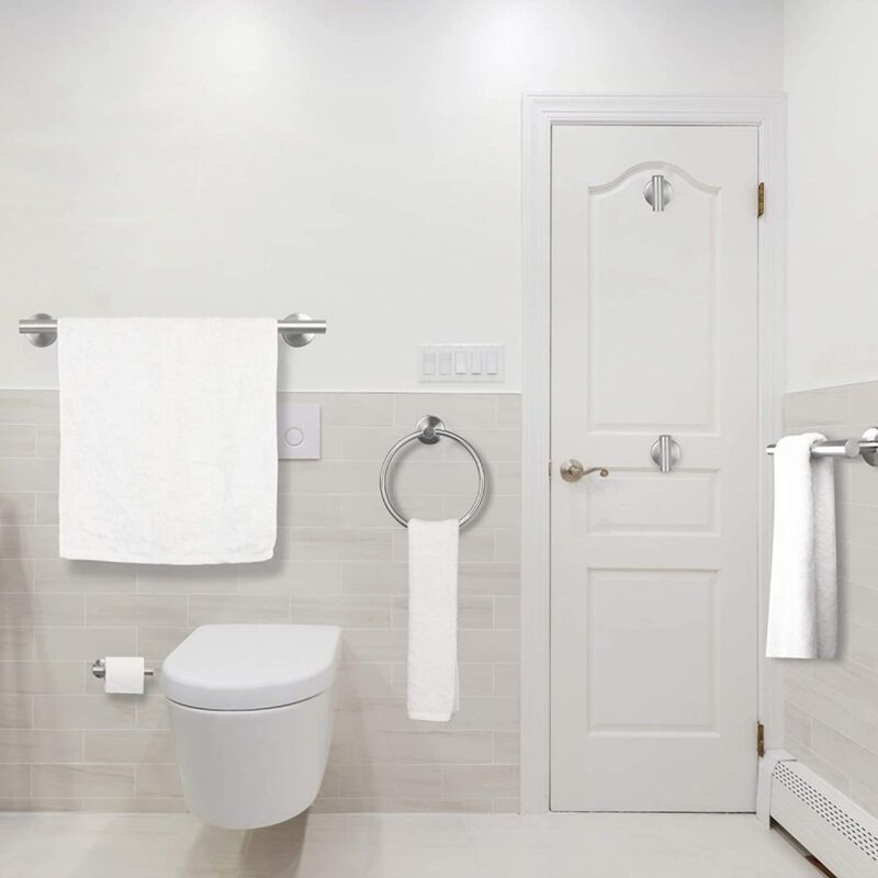 Zeblex Stainless Steel Bathroom Hardware Set image number 2