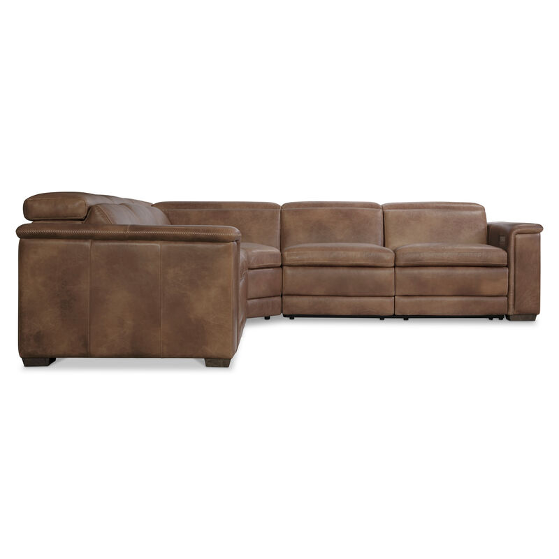 Lioni Leather Power Motion Sectional image number 2