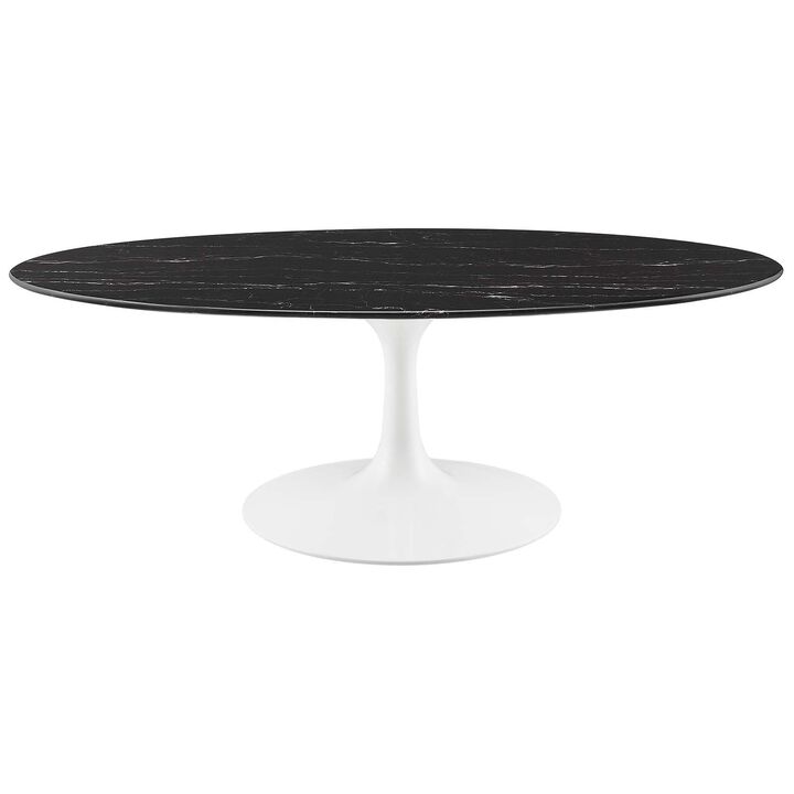Modway Lippa Coffee Table, White Black