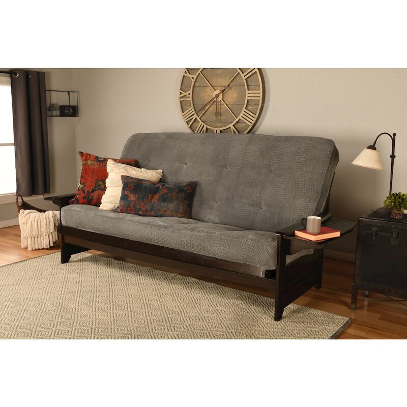 Phoenix Frame Queen-Espresso Finish-Marmont Thunder Mattress image number 2