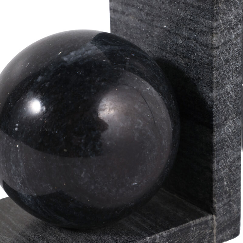 S/2 Marble Bookend W/3" Orb image number 3