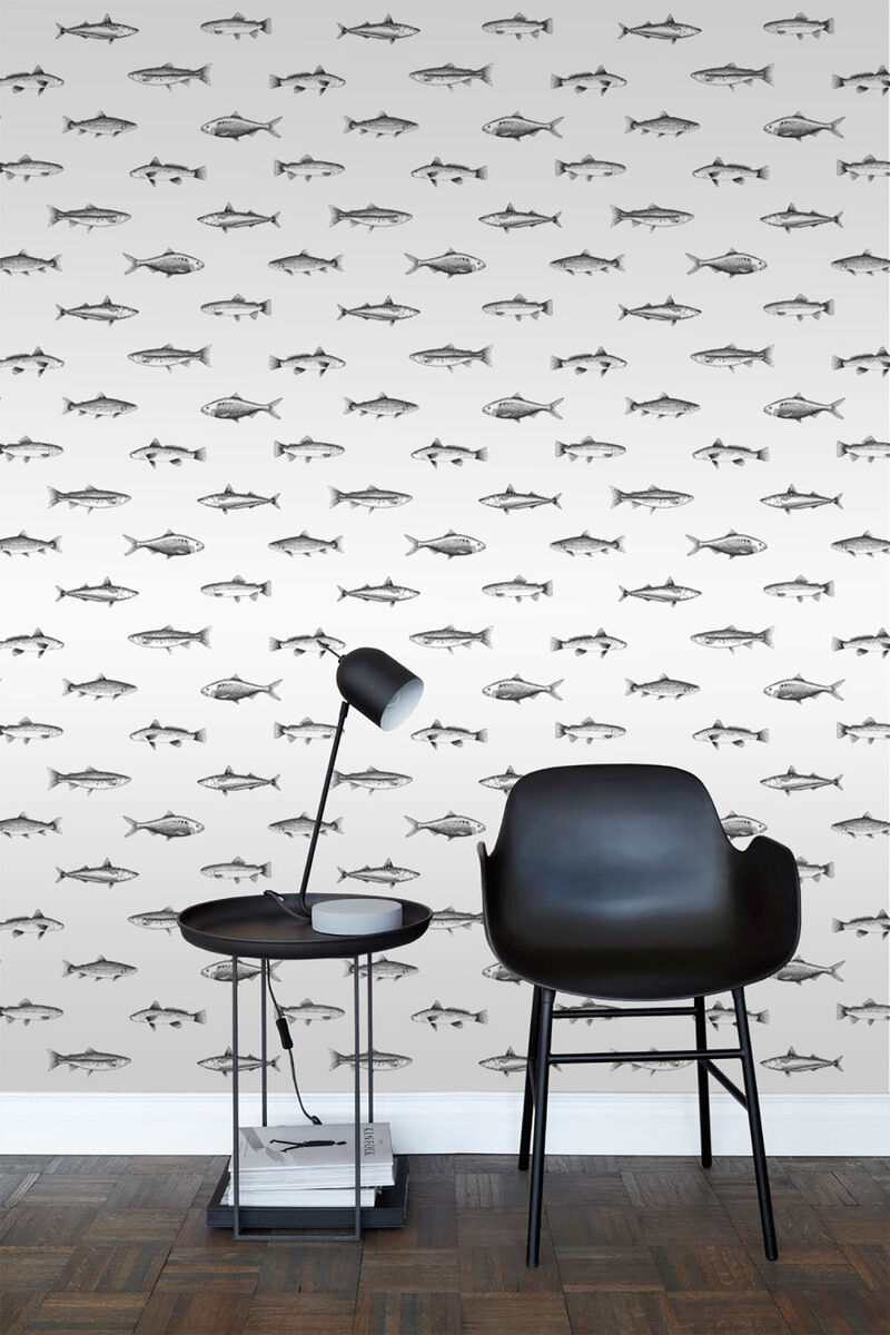 Fiyero Off White Fish Wallpaper (Set of 2) image number 7