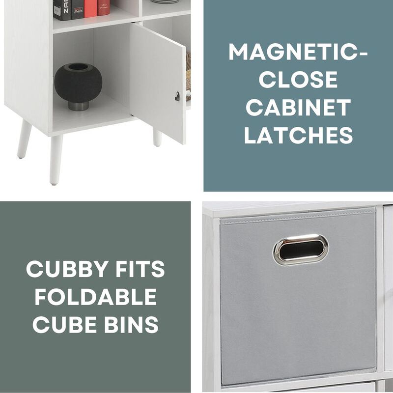 Convience Concept, Inc. Xtra Storage 3x2 3 Door Cabinet Console Table