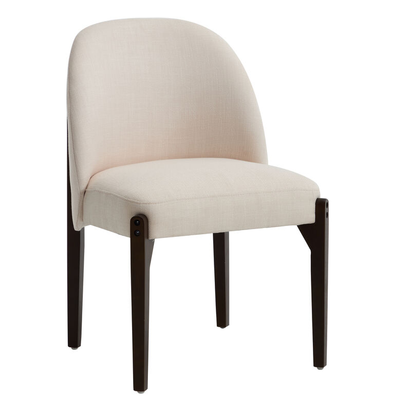 Wooden Dining Chairs Set of 2, Modern Fabric Upholstered Kitchen Chairs Side Chairs image number 0