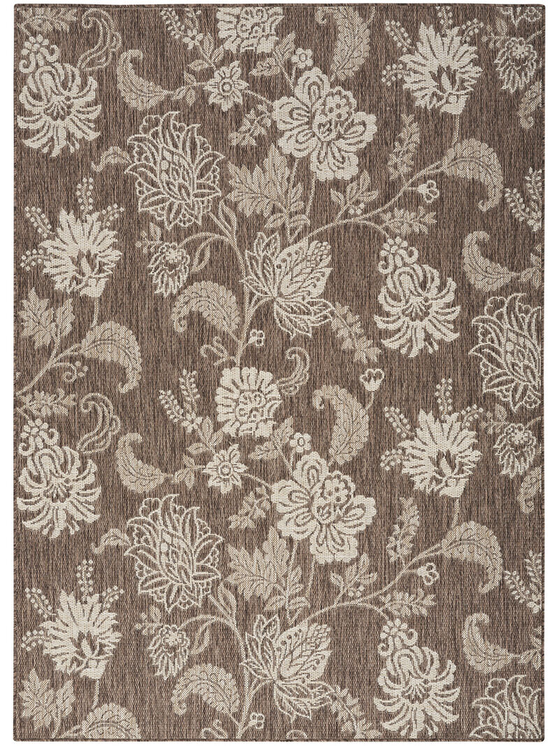Garden Oasis GOA03 Mocha 5' x 7' Rug