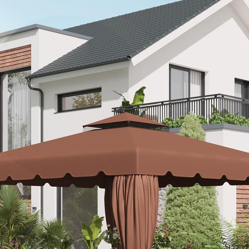 Hivvago Gazebo Canopy 10' x 10' Replacement Cover image number 7