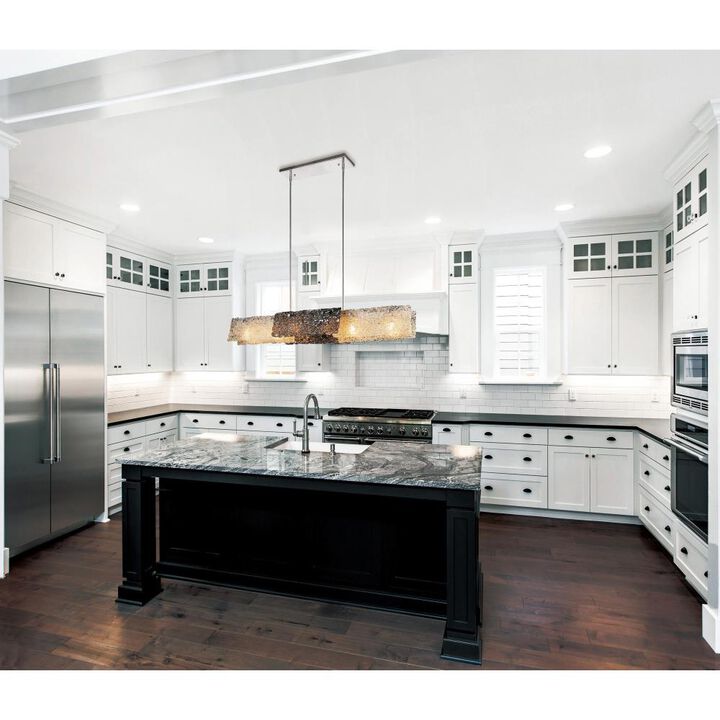 Wilma 6 Light Down Chandelier With Chrome Finish