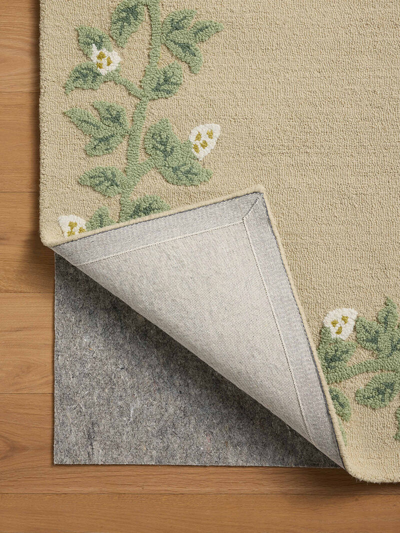 Highgrove HIG03 Cream 7'9" x 9'9" Rug by Rifle Paper Co. x Loloi