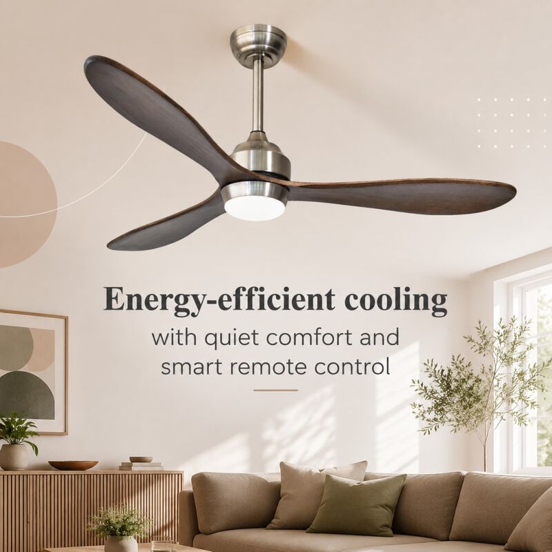 52" Quiet Reversible DC Motor Ceiling Fan image number 4