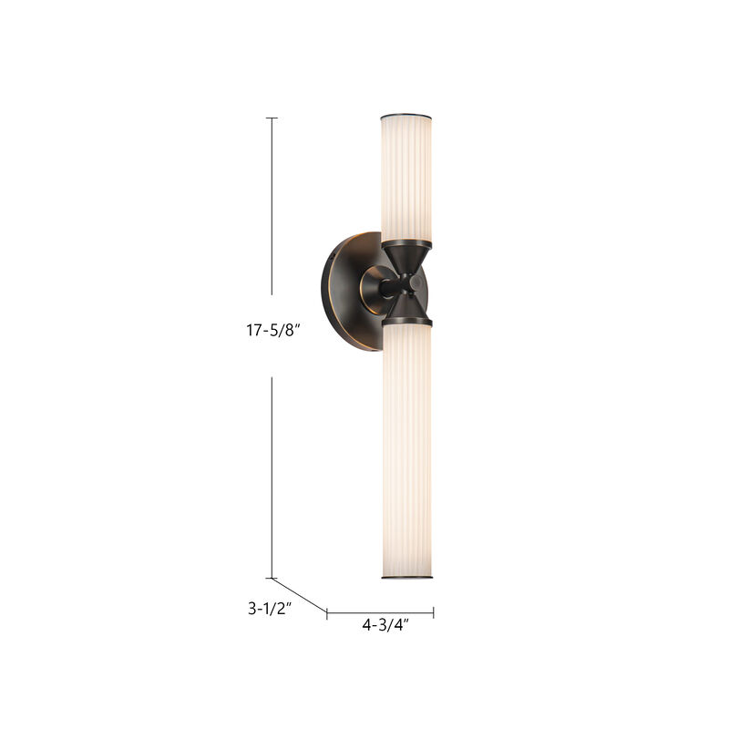 Edwin 18-in Damp-Rated Dimmable LED Wall/Vanity Light image number 5