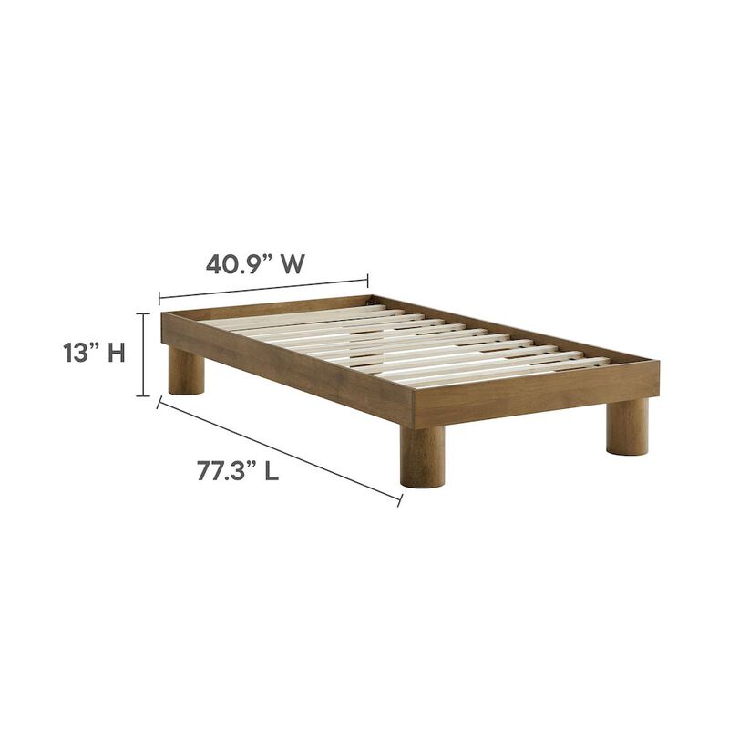 Runa Wood Twin Platform Bed image number 4
