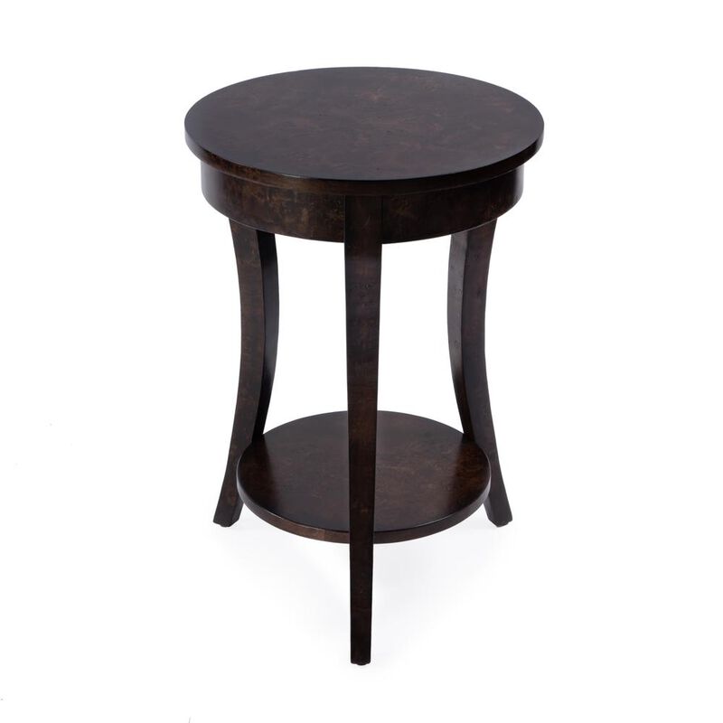 Butler Specialty Holdin Round 18"W Side Table, Medium Brown image number 1