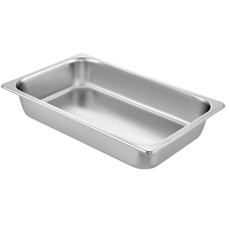 4" Deep Stainless Steel Steam Table Pan 13 L/13.7 Quart Anti-Jam 6 Pack