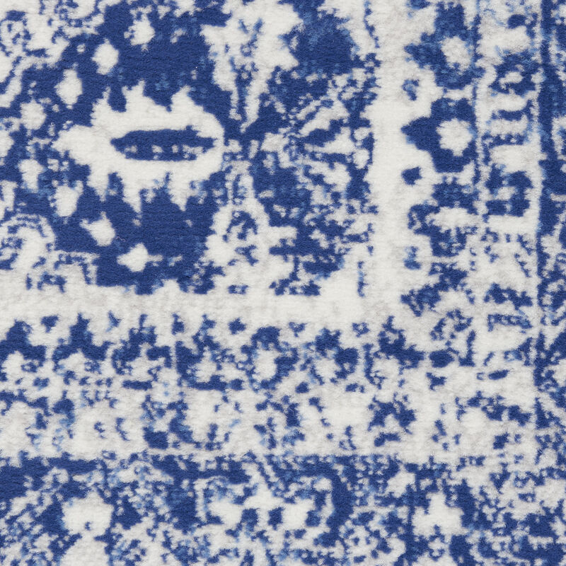 HomeRoots Abstract Distressed Non Skid Runner Rug image number 0