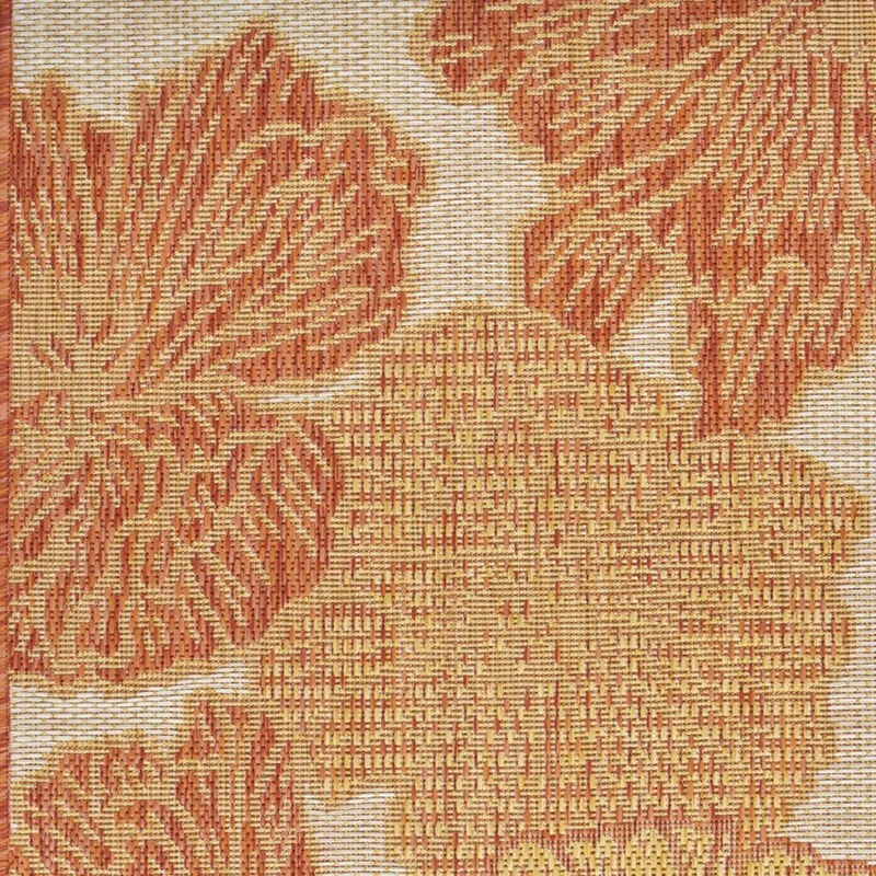 HomeRoots Floral Indoor Outdoor Area Rug image number 5