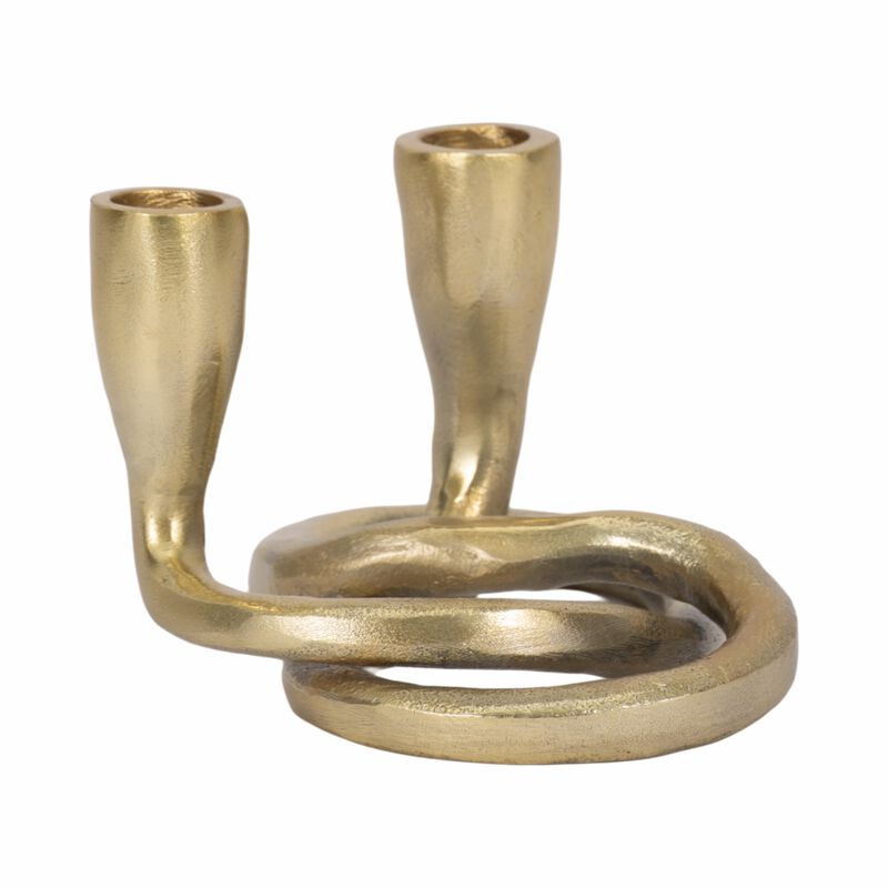 Knotted 2-Taper Candleholder image number 2