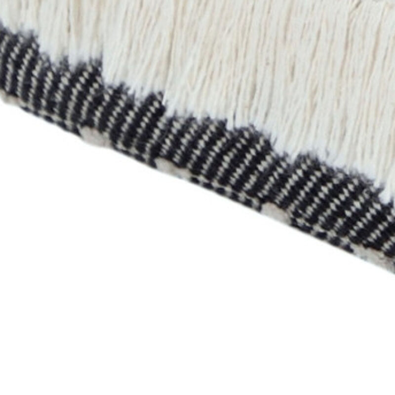 Round Cotton Ottoman for Living Room, Bedroom, or Lounge Seating