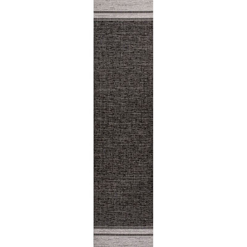 Alda Modern Minimalist Mingled Solid Indoor/Outdoor Area Rug