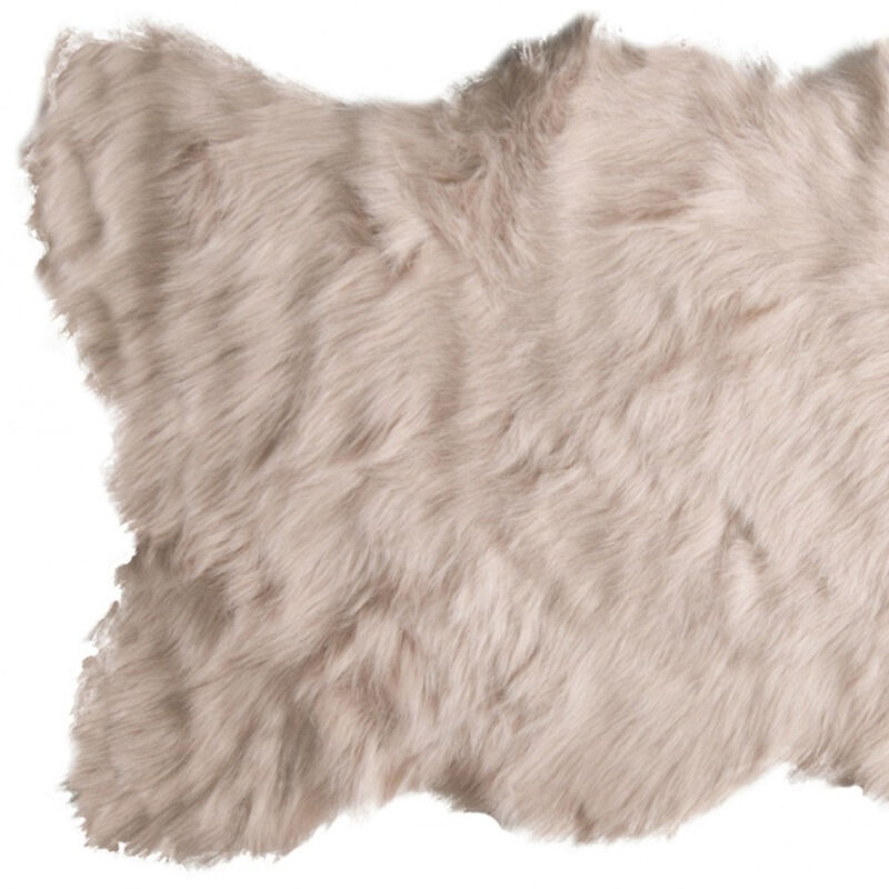 HomeRoots Faux Sheepskin Washable Area Rug image number 2