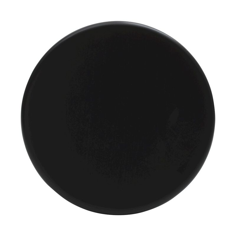 Jofran Aero Curved Space Age Round Mid-Century Modern Solid Wood Accent End Table