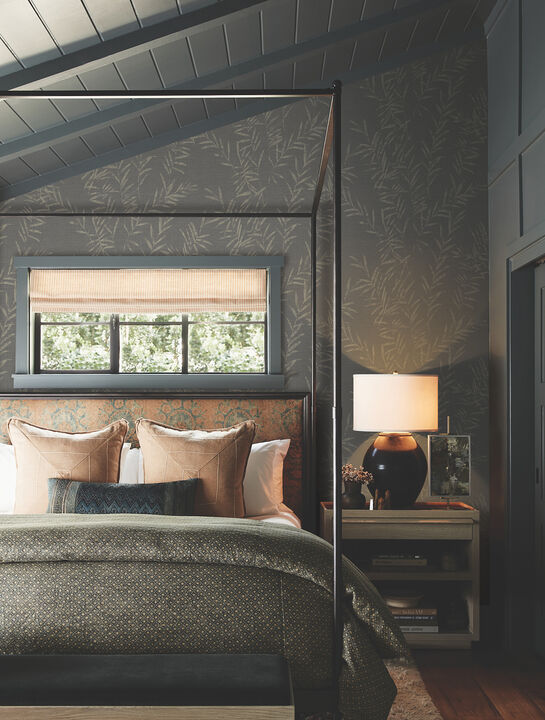 Allerton Bamboo Black Wallpaper (Set of 2)