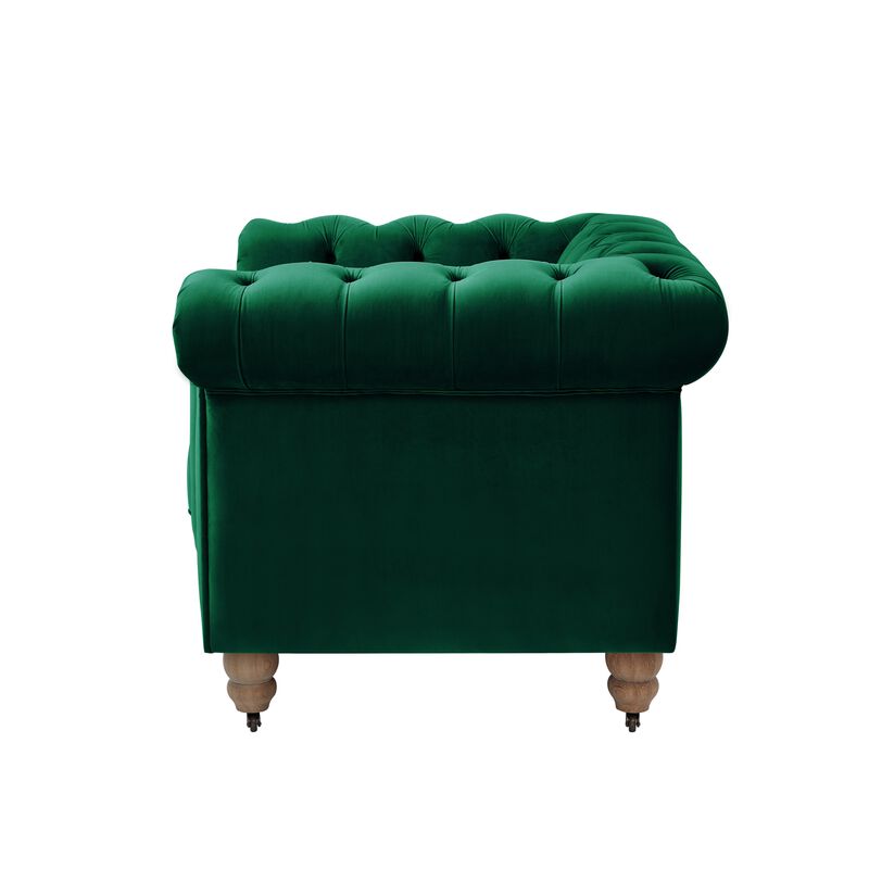 Rustic Manor Bayleigh Velvet Chesterfield Club Chair