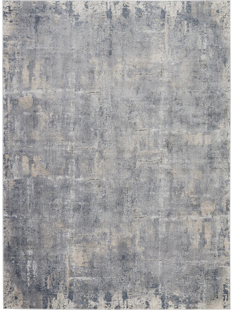 Rustic Textures RUS06 Gray/Beige 3'11" x 5'11" Rug