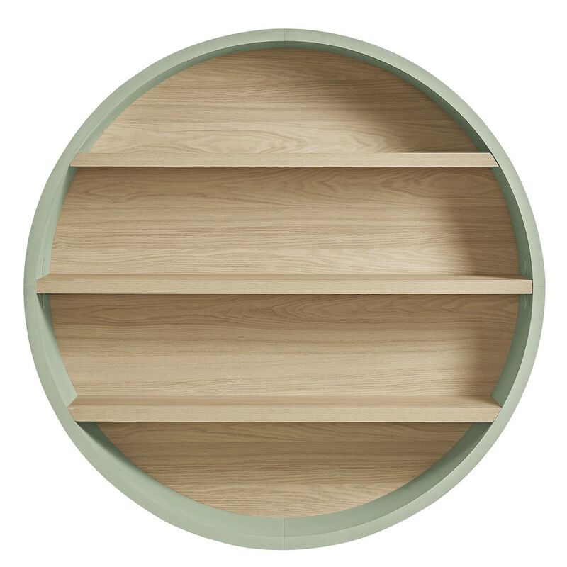 Romy 47" Round Wall Book Shelf image number 4
