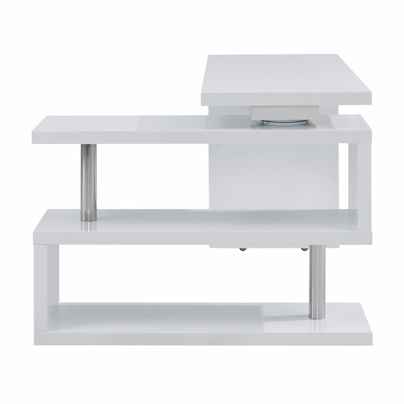 Corner Writing Desk with Storage – Functional Home Office Table
