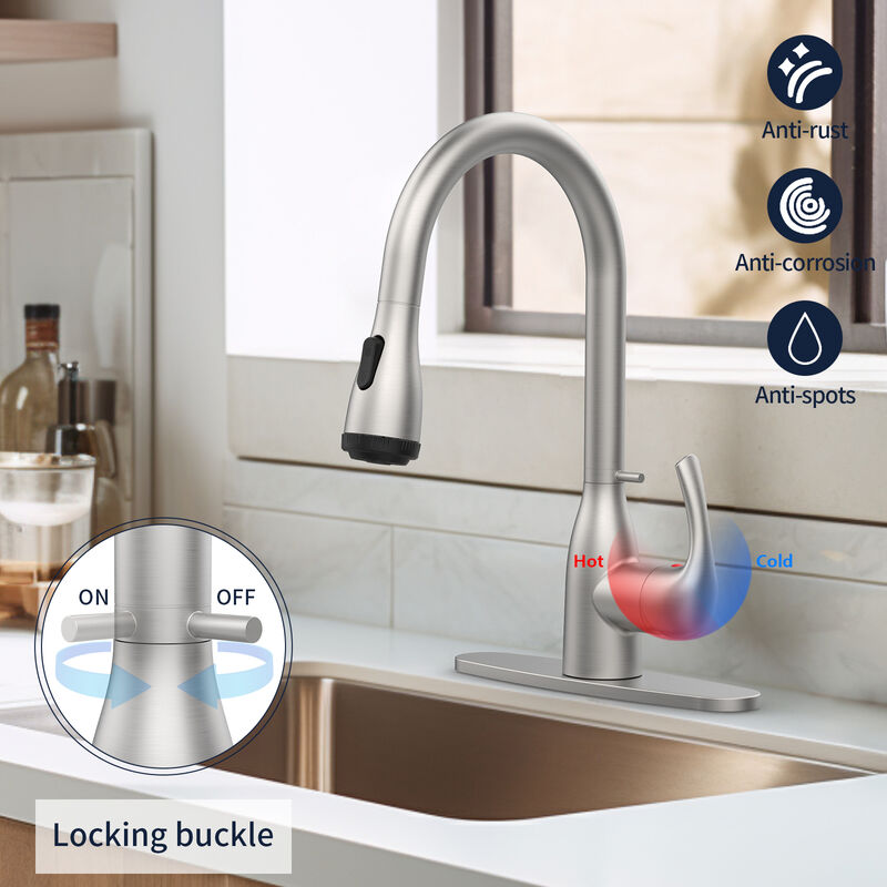 Modern Kitchen Faucet &ndash; Sleek, Durable Design with High-Arc Spout for Easy Use image number 4