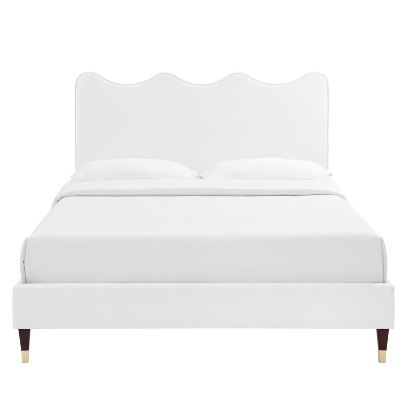 Modway - Current Performance Velvet Full Platform Bed image number 5