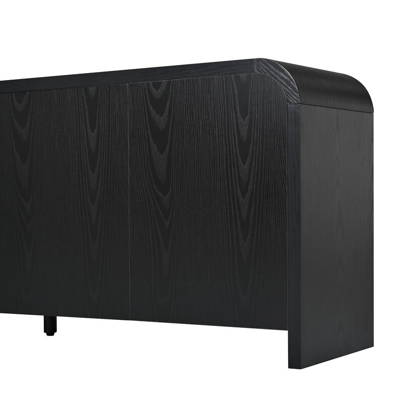 Hupmab Farmhouse Curved Edge TV Stand image number 8