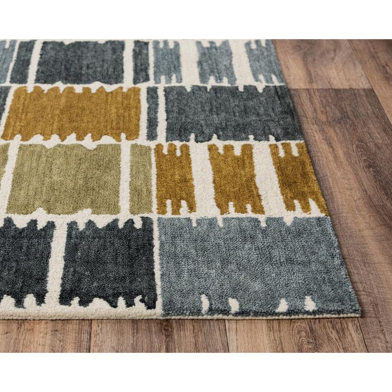 Rivera Gray 5' x 8' Hand-Tufted Rug