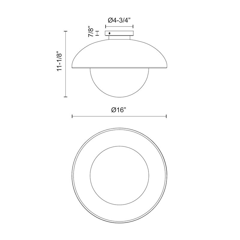 Rubio 16 in 1 Light Flush Mount image number 8