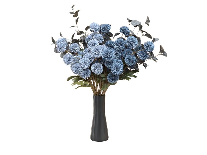 12 Bundle Navy Blue Artificial Outdoor Plants UV Resistant Window Box Decor image number 0