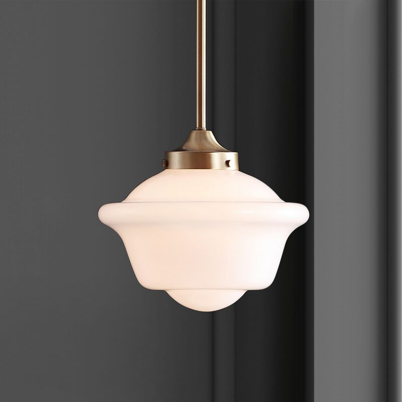 Kurtz Adjustable Drop Metal/Glass LED Pendant