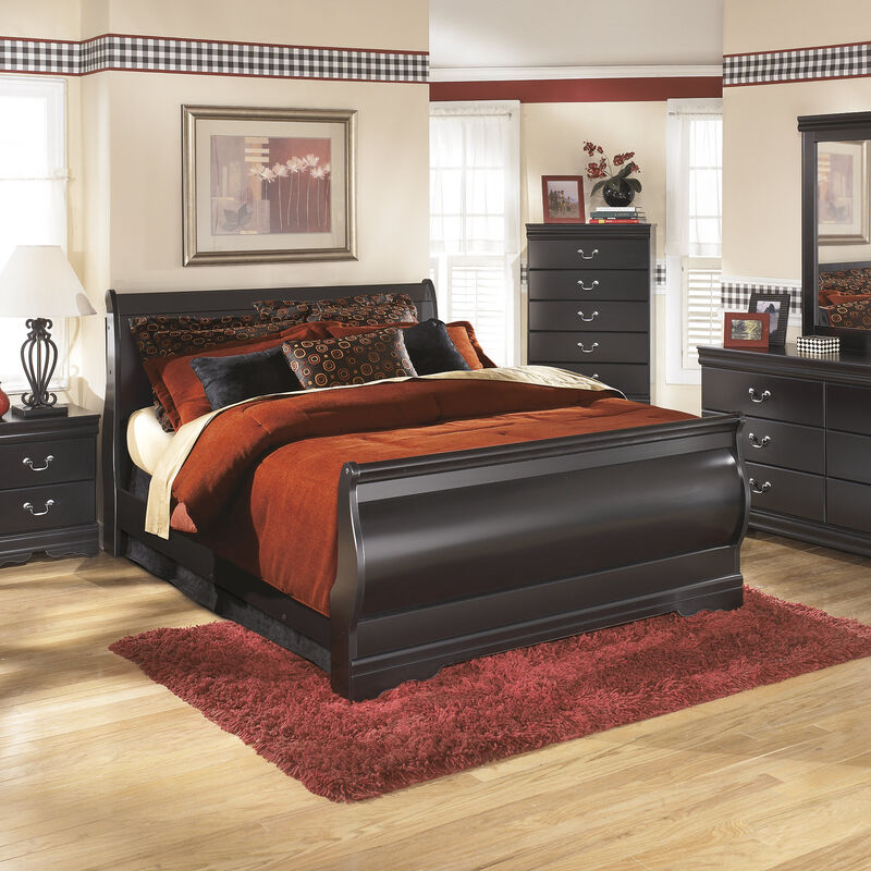 Huey Vineyard Queen Sleigh Bed image number 1