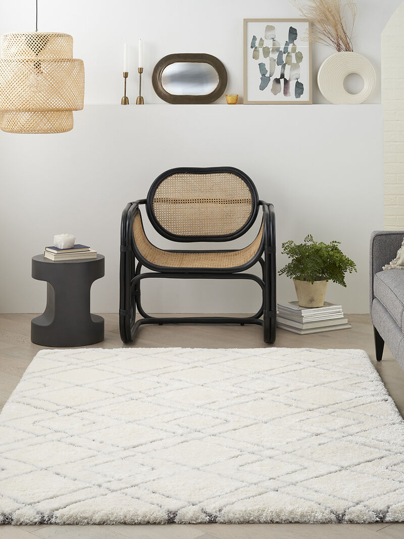 Dreamy Shag DRS07 Ivory 4' x 6' Rug