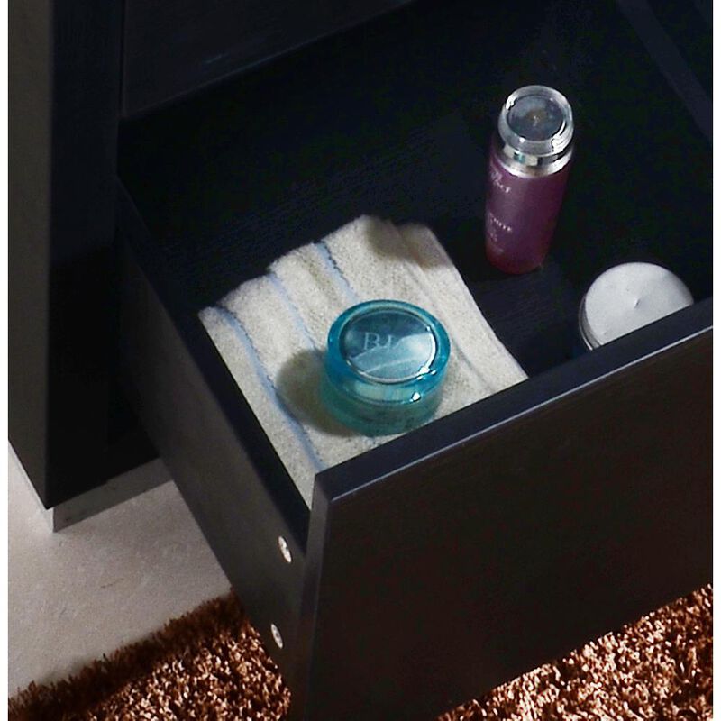 Kubebath Bliss 48 Black Free Standing Modern Bathroom Vanity