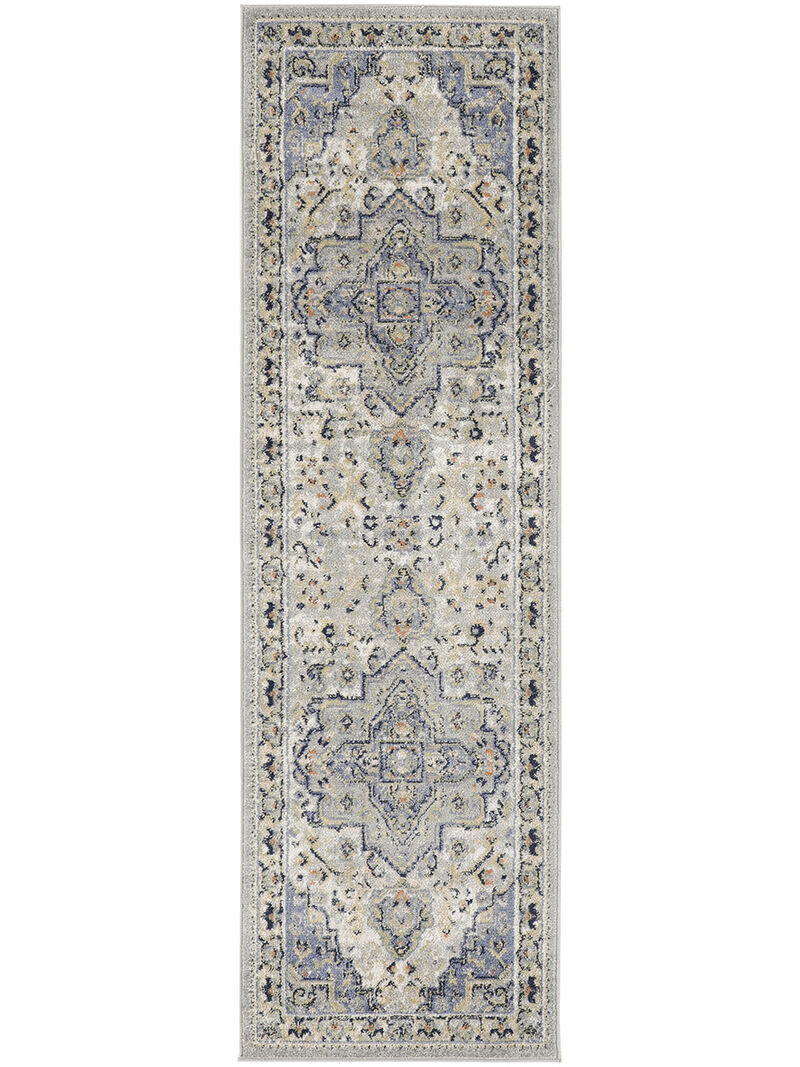 Nourison Essentials Persian NRE07 Blue 2'2" x 7'6" Rug