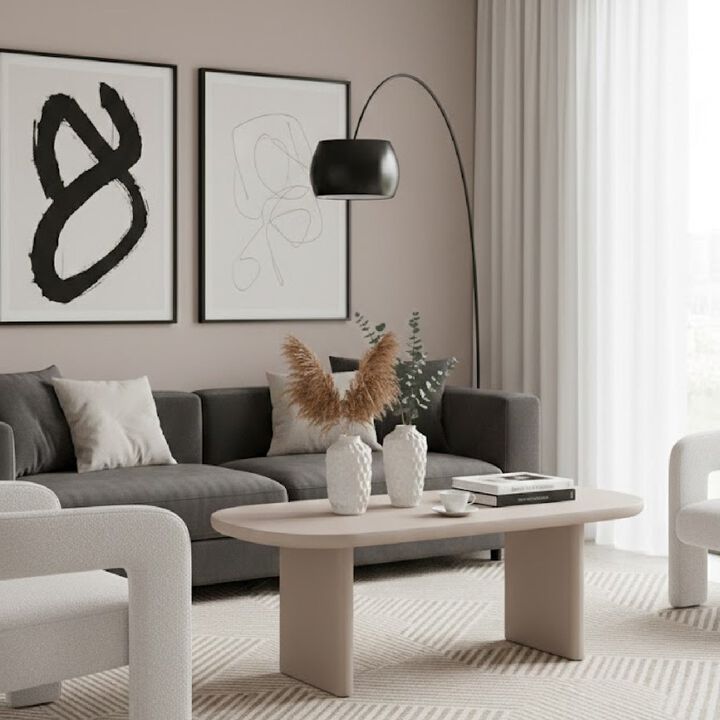 Gray Cement Coffee Table | OROA Modern Evermore